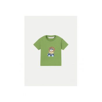 Tricou copii - 29721 - Verde - Bumbac