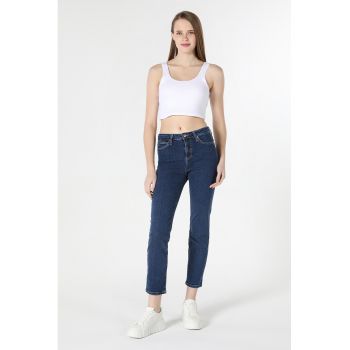 Blugi skinny cu talie medie