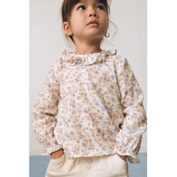 Bluza de bumbac cu model floral