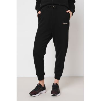 Joggers crop cu snur