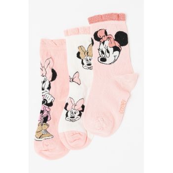 Set de sosete cu Minnie si Mickey Mouse - 3 perechi