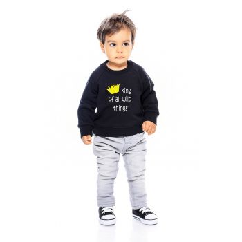 Bluza de trening din bumbac cu maneci raglan