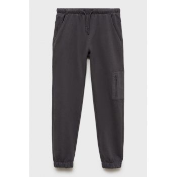 Pantaloni de trening din bumbac cu buzunare oblice