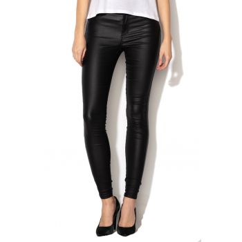 Pantaloni skinny cu pelicula lucioasa Royal