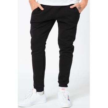 Pantaloni sport regular fit cu snur de ajustare