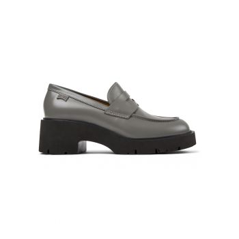 Pantofi loafer de piele cu toc masiv Milah 1159