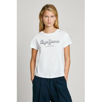 Tricou de bumbac cu logo