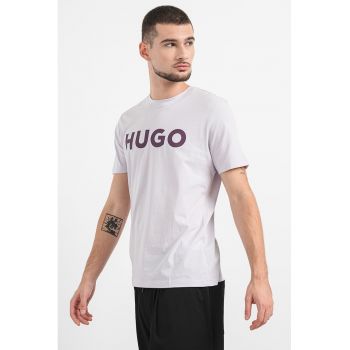 Tricou regular fit cu logo contrastant Dulivio