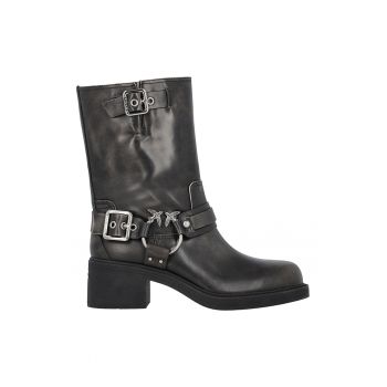 Ghete biker de piele