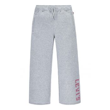 Pantaloni de trening cu croiala ampla si snur de ajustare