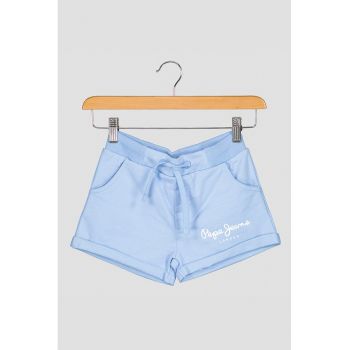 Pantaloni scurti de bumbac cu imprimeu logo