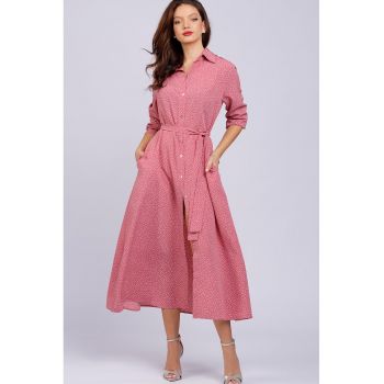 Rochie-camasa lunga cu buzunare