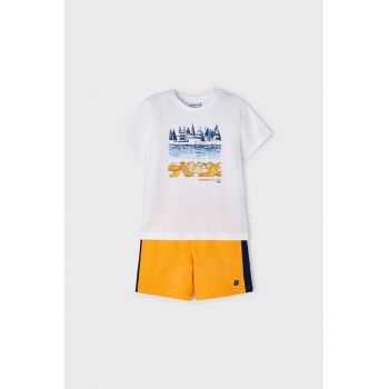 Set de tricou de bumbac si pantaloni scurti