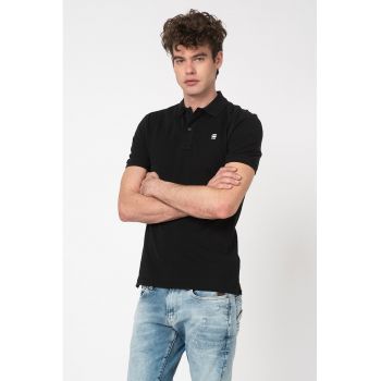 Tricou polo slim fit din material pique Dunda