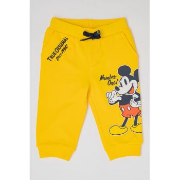 Pantaloni de trening cu imprimeu Mickey Mouse