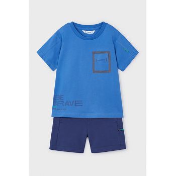 Set de tricou de bumbac si pantaloni scurti - 2 piese