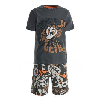 Set de tricou si pantaloni scurti cu imprimeu Looney Tunes