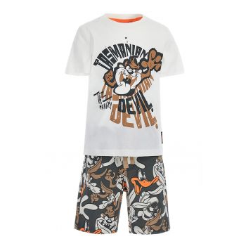 Set de tricou si pantaloni scurti cu imprimeu Looney Tunes