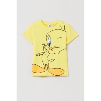 Tricou din amestec de bumbac cu imprimeu cu Tweety