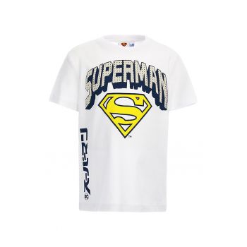 Tricou din bumbac cu imprimeu cu Super-Man