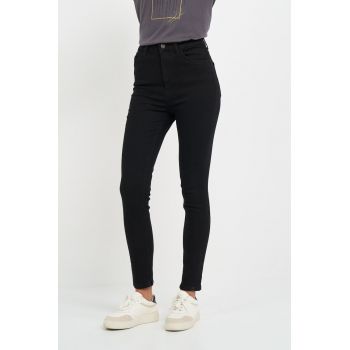 Blugi dama skinny inchisa - Negru