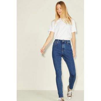 Blugi skinny cu talie inalta