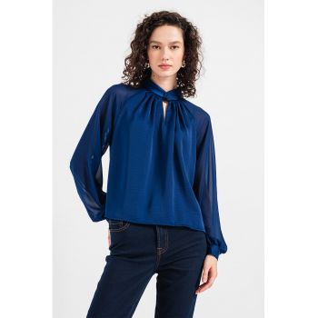 Bluza vaporoasa cu maneci raglan