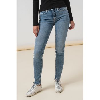 Blugi skinny cu talie medie