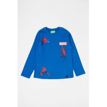 Bluza de bumbac cu imprimeu Spider-Man