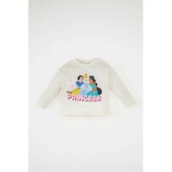 Bluza din bumbac cu imprimeu cu printesa Disney