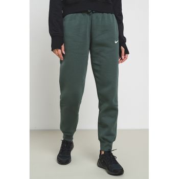 Pantaloni de trening cu model uni si snur