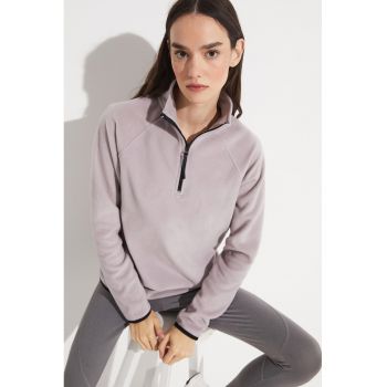 Bluza de trening din material fleece cu maneci raglan