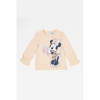 Bluza din amestec de bumbac cu Minnie Mouse