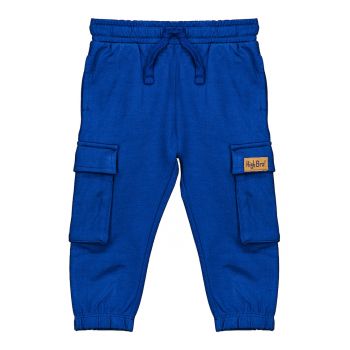 Pantaloni sport cargo cu snur in talie