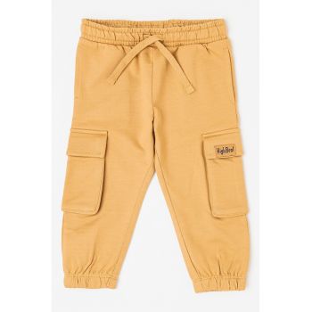 Pantaloni sport cargo cu snur in talie