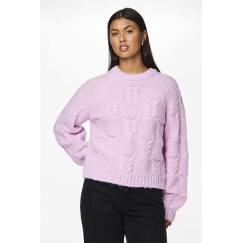 Pulover cu decolteu la baza gatului si maneci raglan Neo