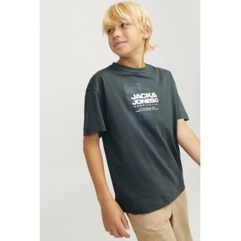 Tricou de bumbac cu model logo