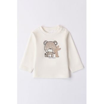 Bluza din bumbac cu imprimeu cu animale