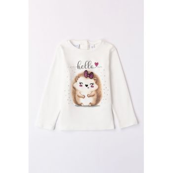 Bluza din bumbac cu imprimeu grafic