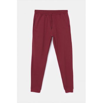 Pantaloni de trening cu snur - din amestec de bumbac