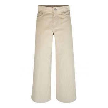 Pantaloni din amestec de bumbac organic cu aspect catifelat