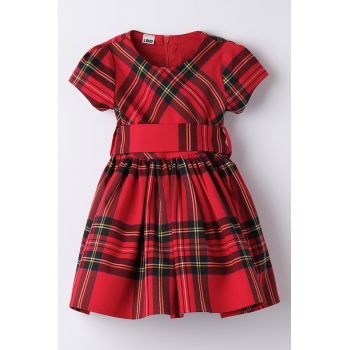 Rochie mini cu model tartan