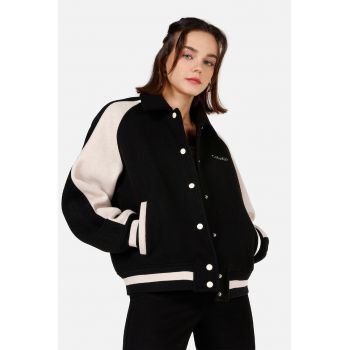 Jacheta bomber cu model colorblock