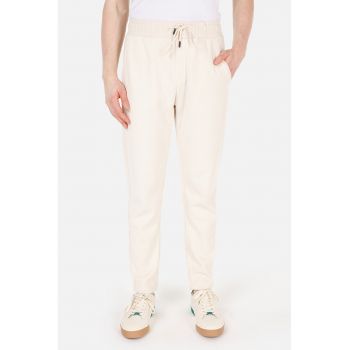 Pantaloni jogger uni cu snur