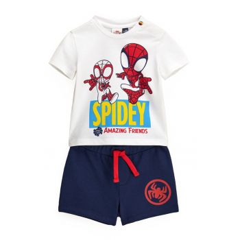 Set de pantaloni scurti si tricou din bumbac