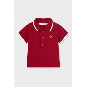 Tricou polo cu detalii contrastante