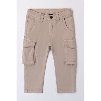 Pantaloni cargo din amestec de bumbac