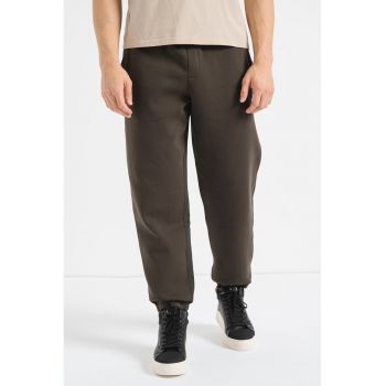 Pantaloni de trening din amestec de bumbac cu buzunare oblice