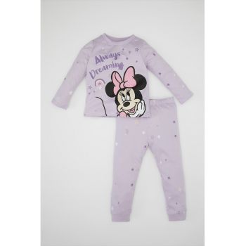 Pijama cu imprimeu Minnie Mouse