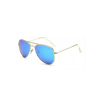 Ochelari de soare Aviator Bleu cu Auriu